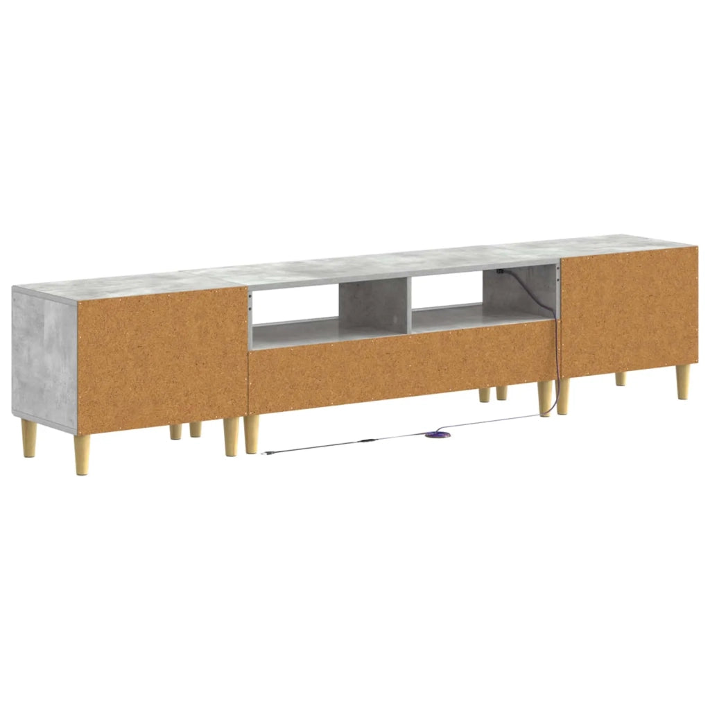 Mobile TV LED a 5 pezzi Grigio Cemento Legno ingegnerizzato 3416760