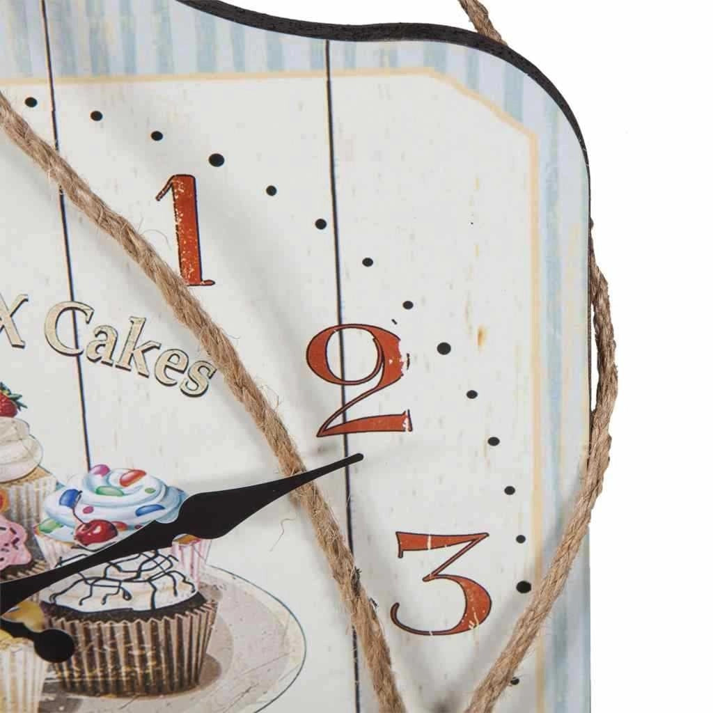 Orologio da parete in legno bianco 27x40x2h