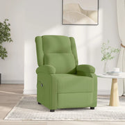 Divano Sedia-Poltrona Reclinabile Elettrica Verde Chiaro in Velluto 107038