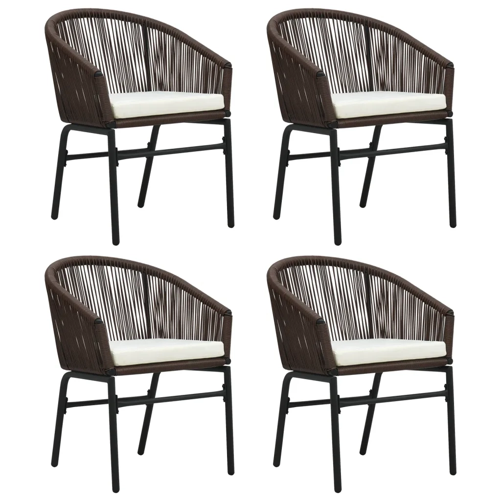 Set Mobili da Pranzo per Giardino 5 pz Marrone cod mxl 38730