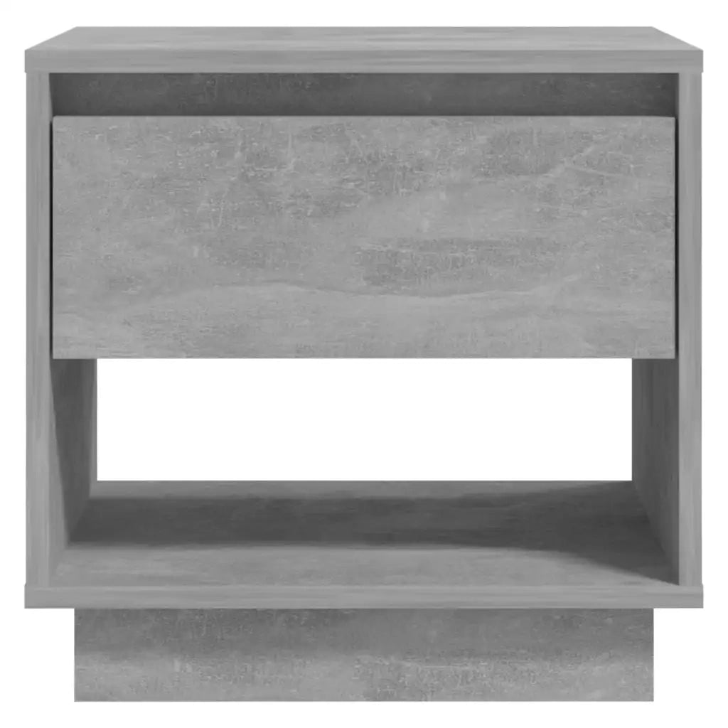 Comodino Grigio Cemento 45x34x44 cm in Truciolato cod mxl 30335