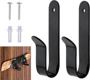 Oreccia inclusa con viti - 2 pezzi - Orecchie da parete - Haken per skateboard - Per parete e porta - Hanger da cappe - Haken da parete