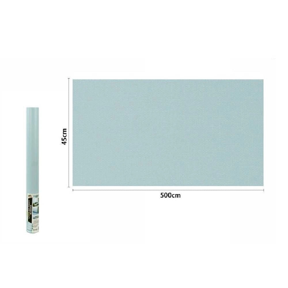 Trade Shop - Rotolo Pellicola Adesiva Azzurro Chiaro 45cm X 5mt Mobili Carta Da Parati 71121 -