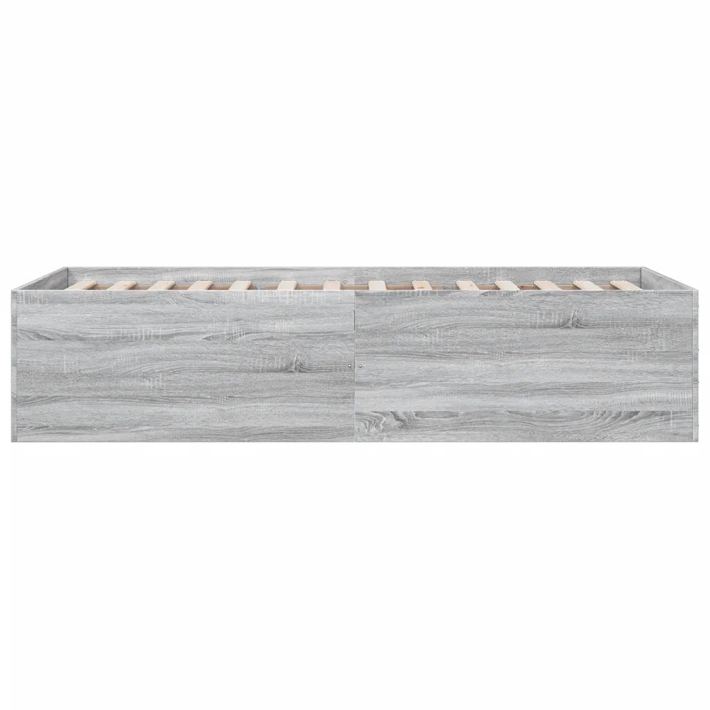 Giroletto-Struttura Letto Grigio Sonoma 75x190 cm in Legno Multistrato 925013