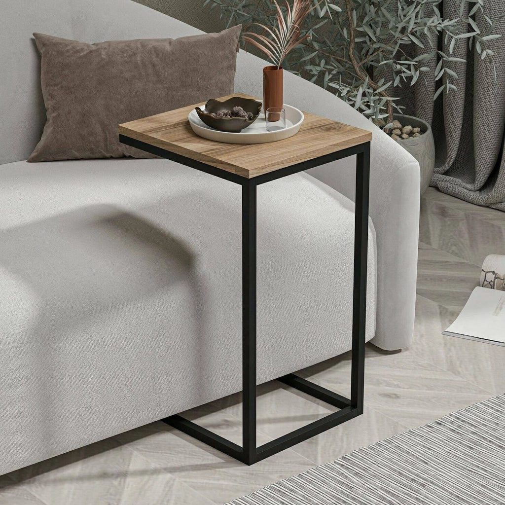 Tembin, Tavolino da Salotto Portariviste, 35x40x65h cm Marrone Noce