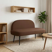 Panchina imbottita con schienale Marrone 110 x 60 x 76 cm