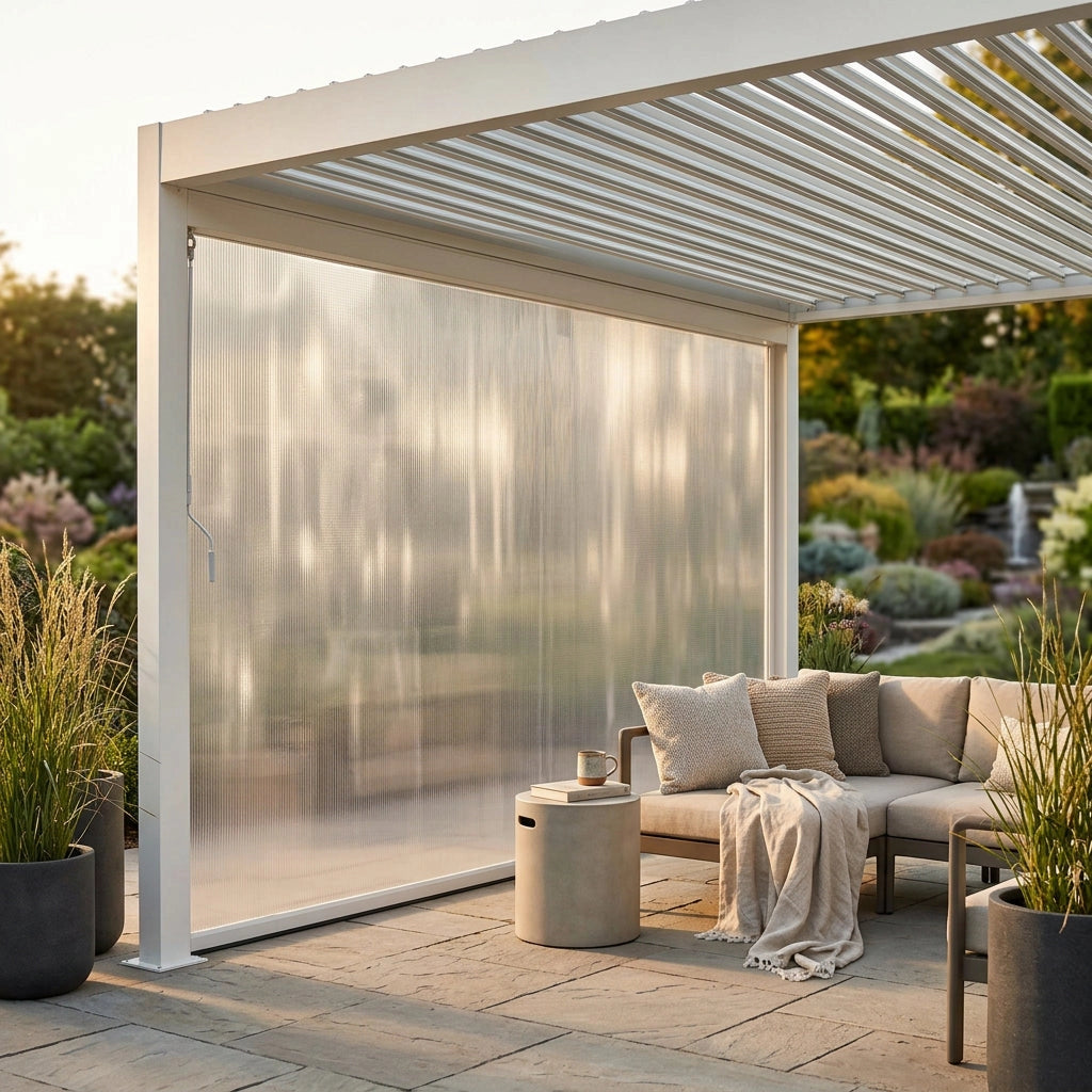 Laterale per pergola biocliamatica in PVC - TONY