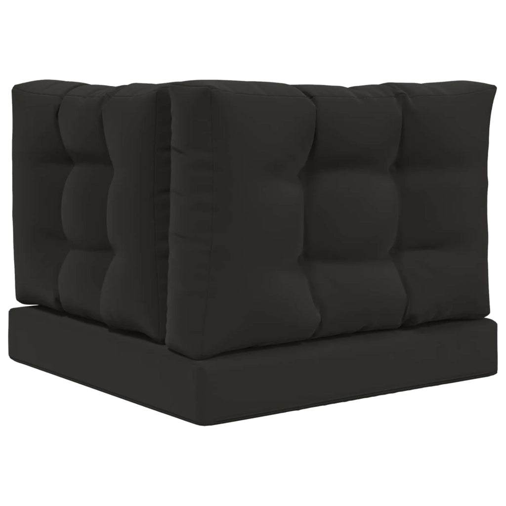 Cuscino per divano da esterno 3 pcs Nero Poliestere