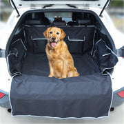 Matte da auto per cani con 4 tasche - Protezione lato e carreggiata - Copertura portabagagli universale per cani impermeabile e resistente ai graffi - Copertura portabagagli per cani