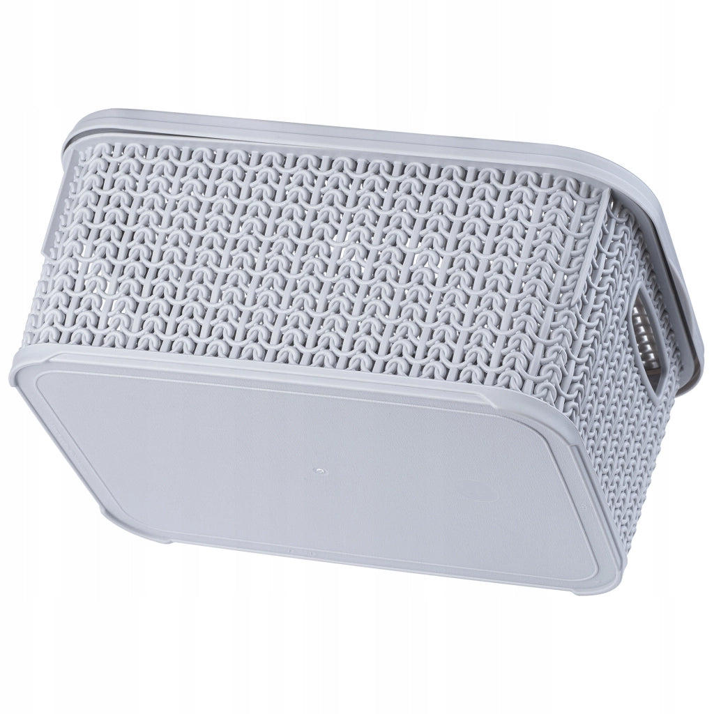 Set di 2 cestini organizer KADAX da 6 litri con coperchio.