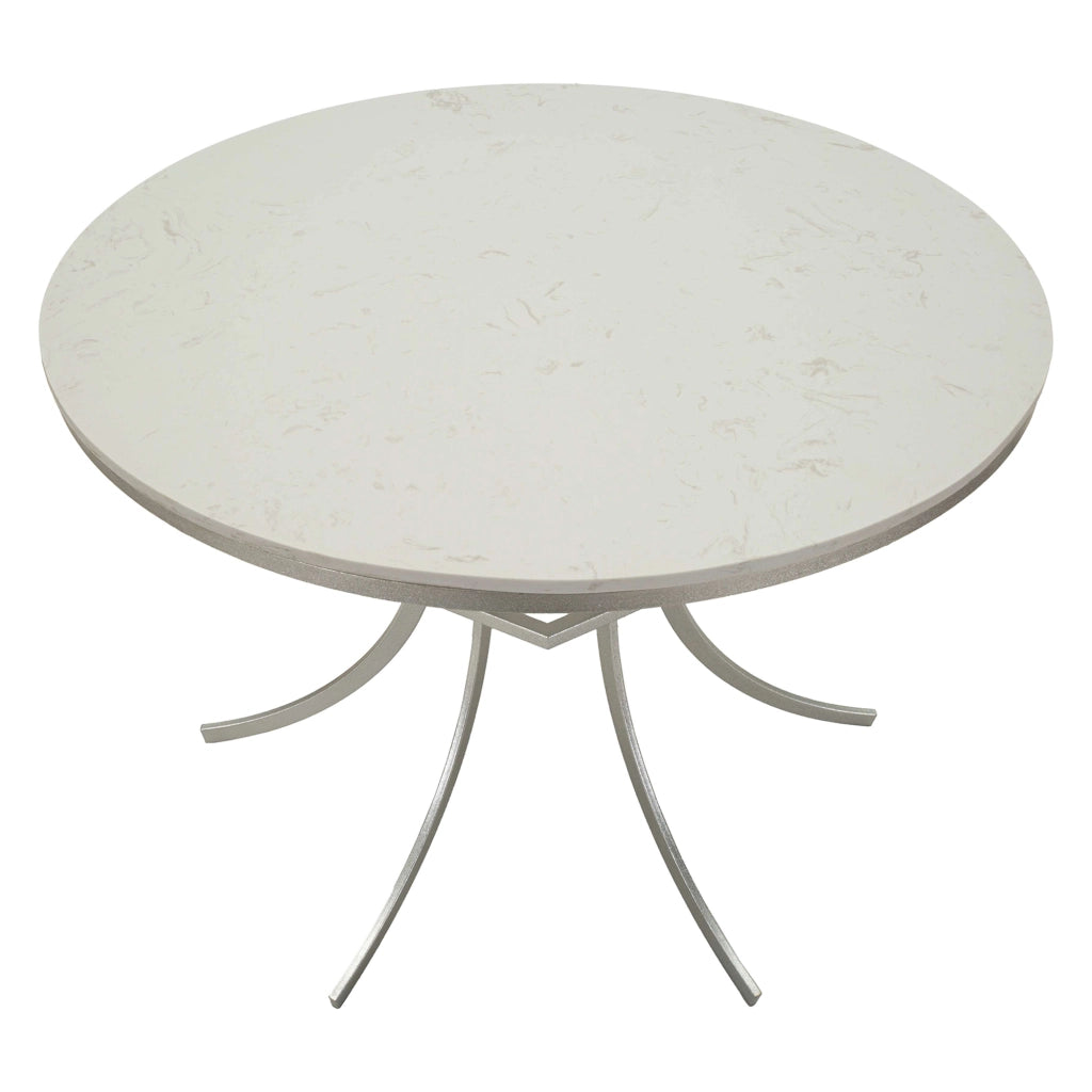 Otmar, Tavolo Fisso 2 Posti, 100x100x77h cm Bianco Marmo