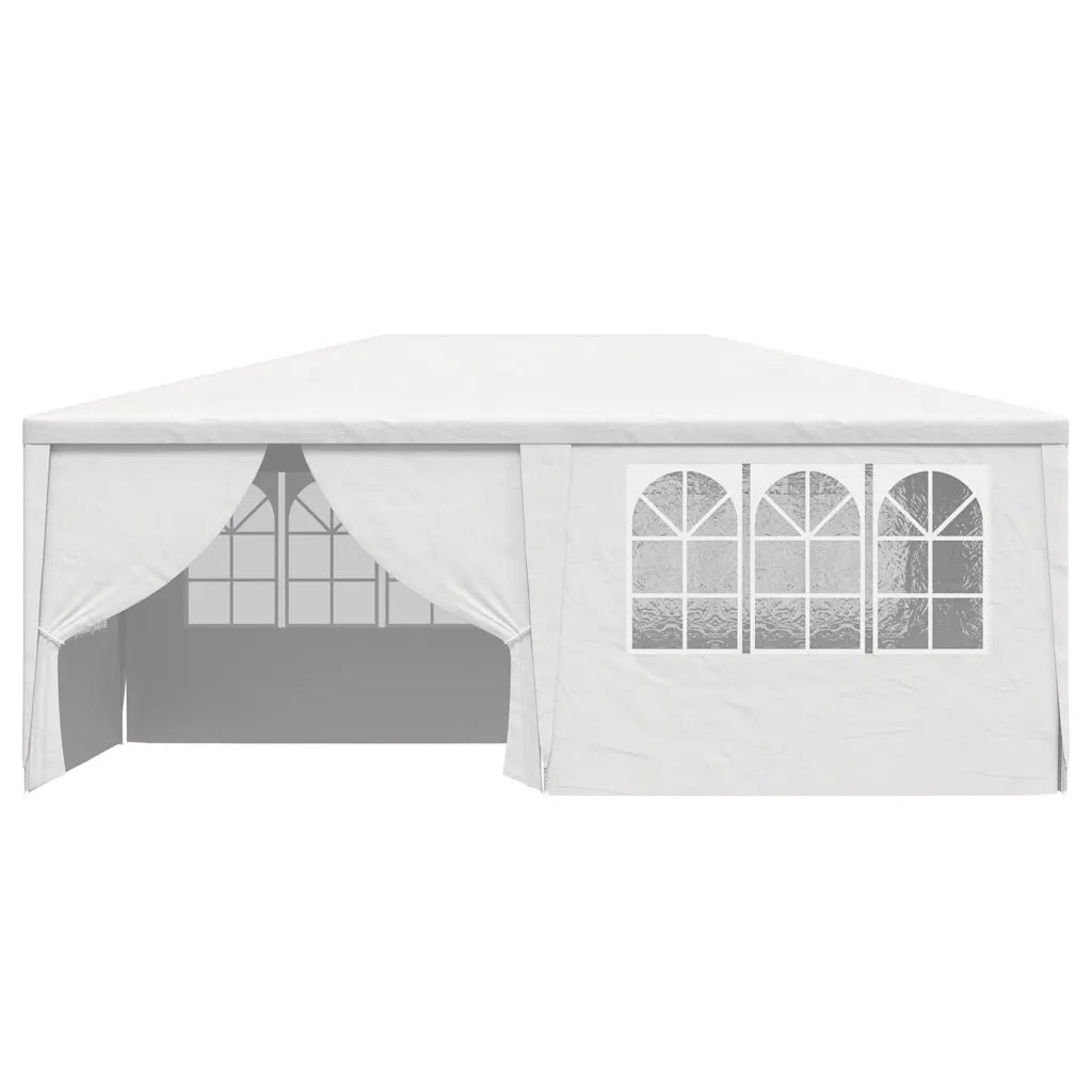 Gazebo Professionale con Pareti 4x6 m Bianco 90 g/mÂ²