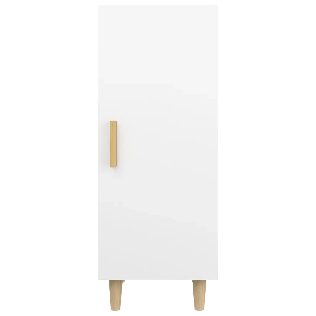 Credenza | Madia | Buffet da pranzo | Armadio da pranzo Bianca 34,5x34x90 cm in Legno Multistrato