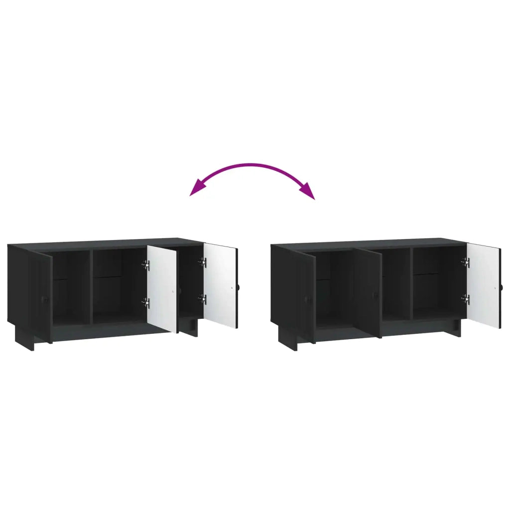 Mobile TV Nero 99 x 34,5 x 50 cm Legno ingegnerizzato 894026