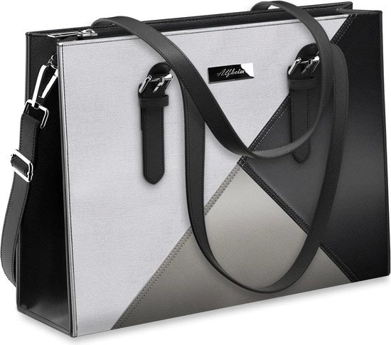 Borsa da Ufficio per Donna con Cinturino, 15.6-16 Pollici, Grande Borsa in PU con Maniglia e Spalla per Borsa da Lavoro