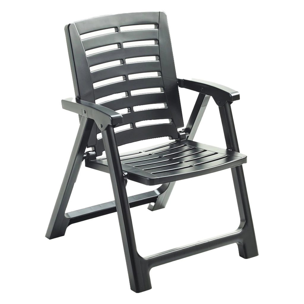 Wadley, Sedia da Esterno una Sedia Made in Italy, Nero Antracite