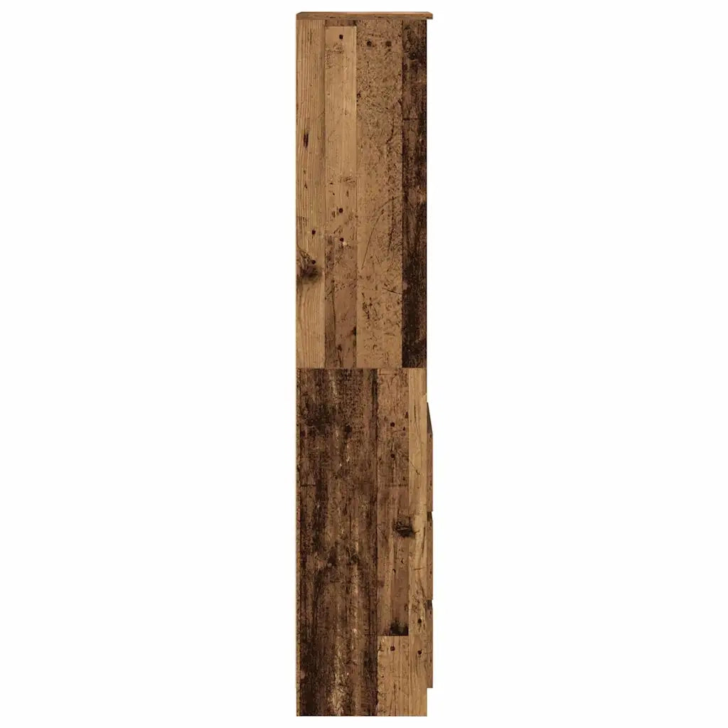 Credenza | Madia | Buffet da pranzo | Armadio da pranzo Legno Antico 37,5x35x180 cm in Truciolato