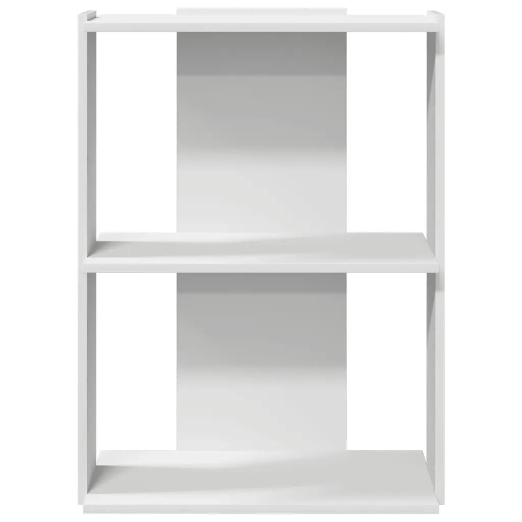 Libreria a 3 Ripiani Bianca 60x30x80 cm in Legno Multistrato 860256