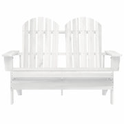 Sedia da Giardino | Sedie da Esterno Adirondack a 2 Posti in Legno di Abete Bianca