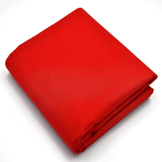 Tessuto di cotone 100%, venduto per metro, larghezza 240 cm, tessuto di cotone 100% Oeko-Tex Standard 100, colori uniformi per cucire (rosso, 100 cm)