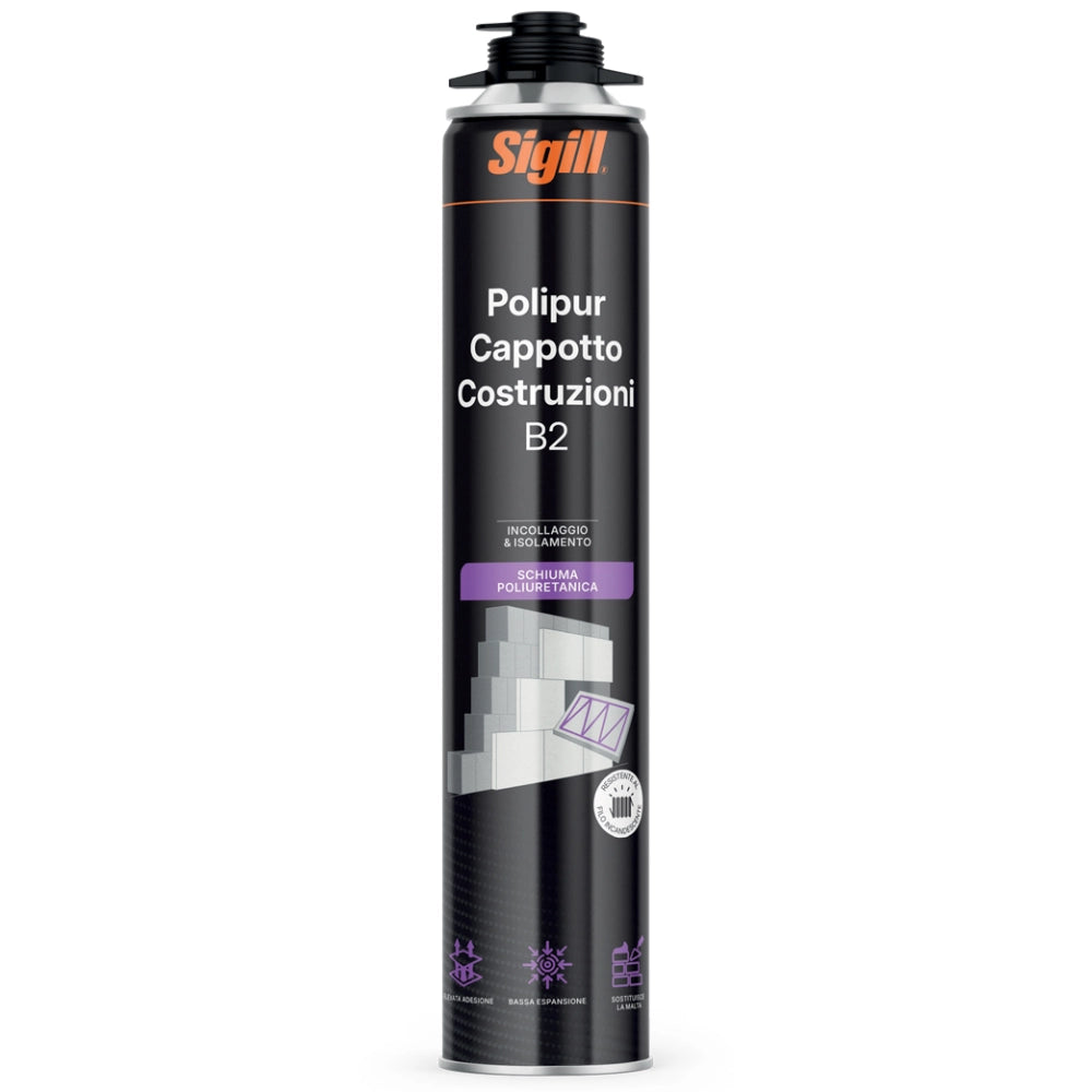 Schiuma poliuretanica polipur cappotto b2 matic 800 ml