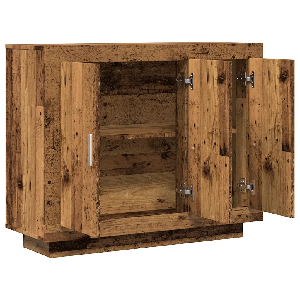 Credenza Legno Antico 92x35x75 cm in Legno Multistrato