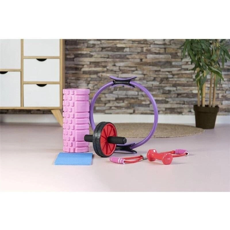 RULLO MASSAGGIANTE PER ESERCIZI E RILASSAMENTO FITLOVER 33X14 CM IN COLORAZIONE ASSORTITA