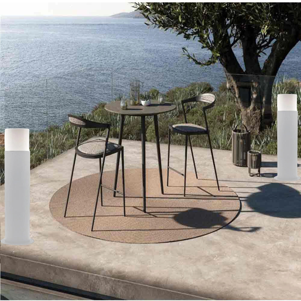 Trade Shop - Lampione Da Giardino Moderno 44cm Lampada Da Terra Vialetti E27 Esterno Ip44 529pa-b440 -