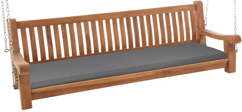 Panca a dondolo Joyce con cuscino seduta 200 cm + teak 2