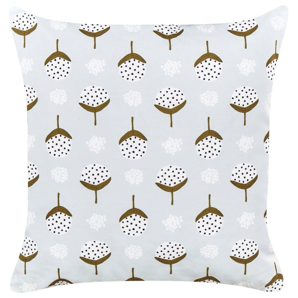 Set di 2 cuscini per esterni in poliestere verde chiaro 45 x 45 cm Cuscino da giardino quadrato con stampa geometrica