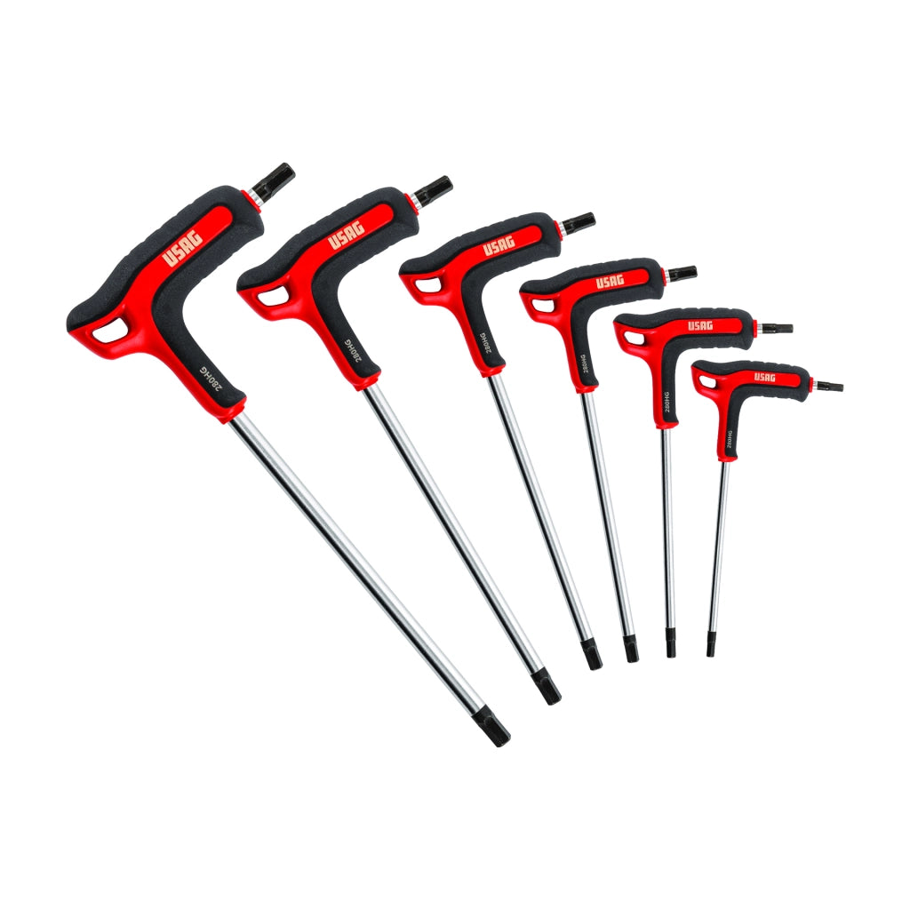 USAG 280 HG/SE6 – Set 6 Chiavi Maschio Esagonali (2,5‑8 mm) Bimateriale