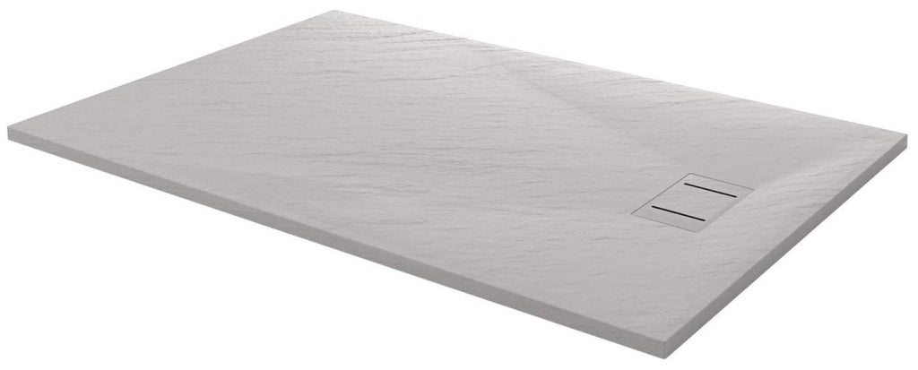 Piatto Doccia 90x140 cm Effetto Pietra Stone Bianco