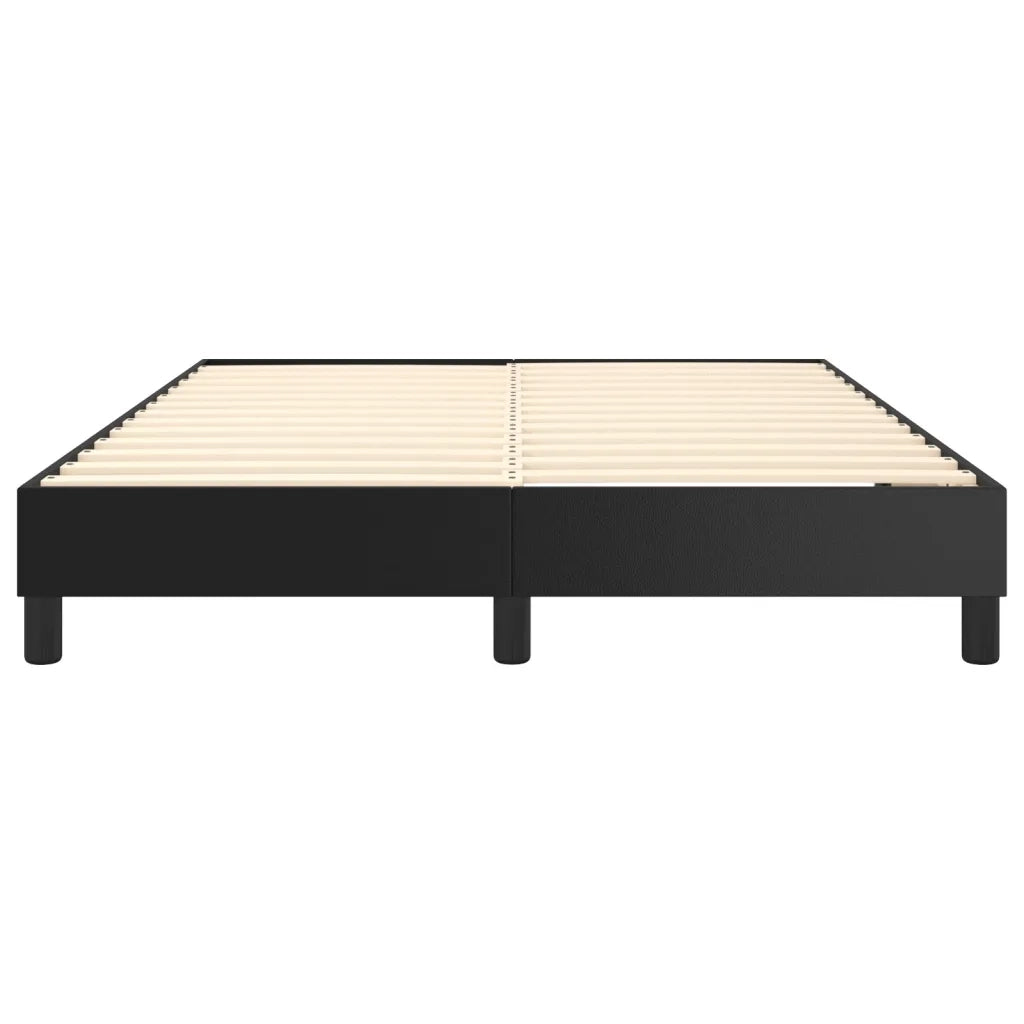 Struttura Letto a Rete a Molle Nero 140x190 cm in Similpelle 3120694