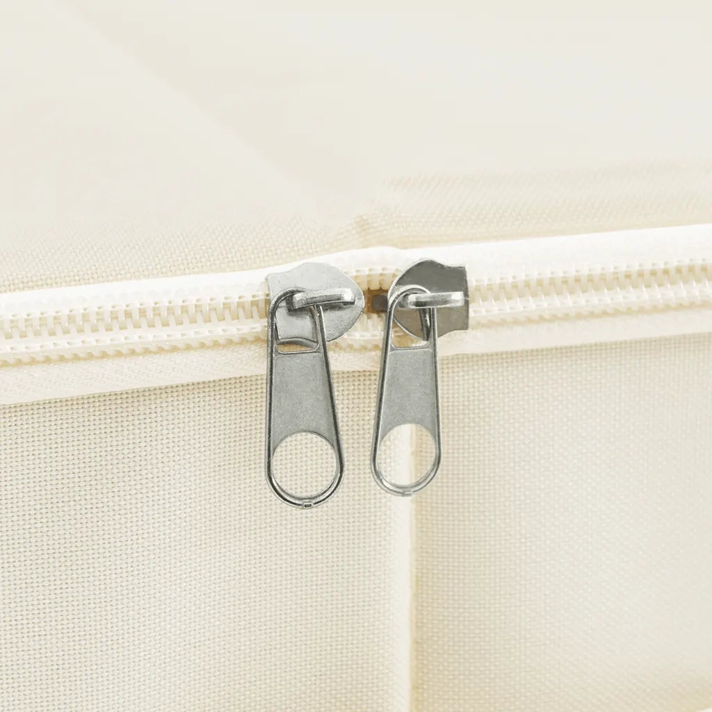 Scatola Portaoggetti in Tessuto 70x40x18 cm Crema