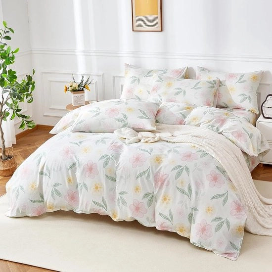 Tappeto per letto con disegno floreale - 100% cotone - 1 pezzo - 200 x 200 cm