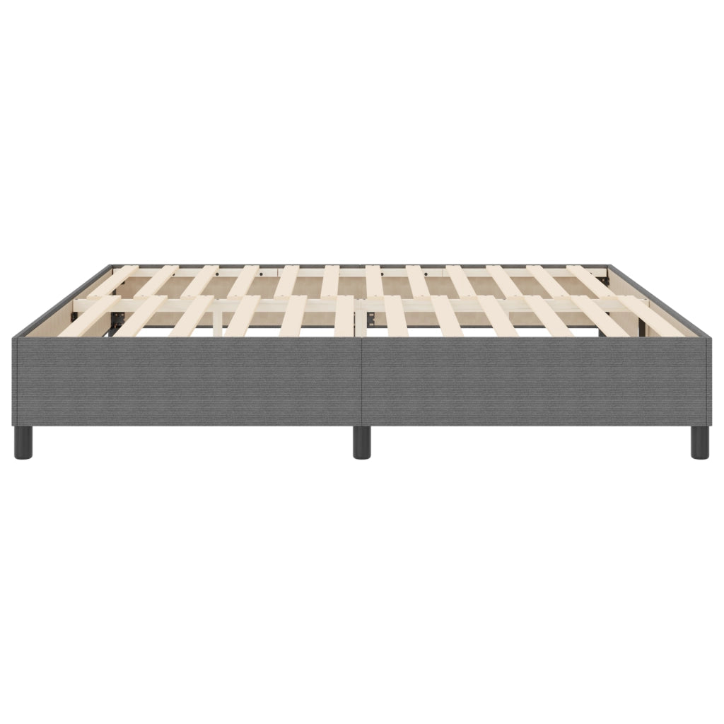 Letto Box Spring Grigio chiaro 200x200 cm Tessuto a coste