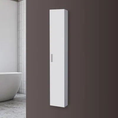 Pensile bagno sospeso 150 cm bianco con anta reversibile Desya