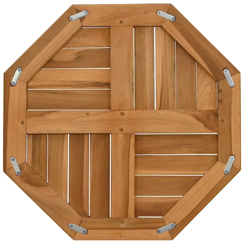 Piano per Tavolo 50x50x2,5 cm Ottagonale Legno Massello Teak