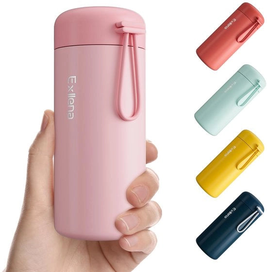 Bottiglia di Acqua Isolata, 284 ml, Bottiglia di Acqua Isolata per Bevande Calde e Fredde, Bottiglia Termica con Maniglia Portatile - 100% Impermeabile, Ideale per Scuola, Viaggi, Bambini