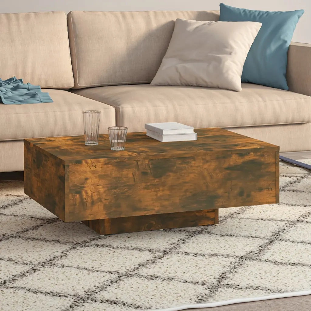 Tavolino da salotto | Tavolino da caff¨¨ | Tavolino da Soggiorno Rovere Fumo 85x55x31cm in Legno Multistrato