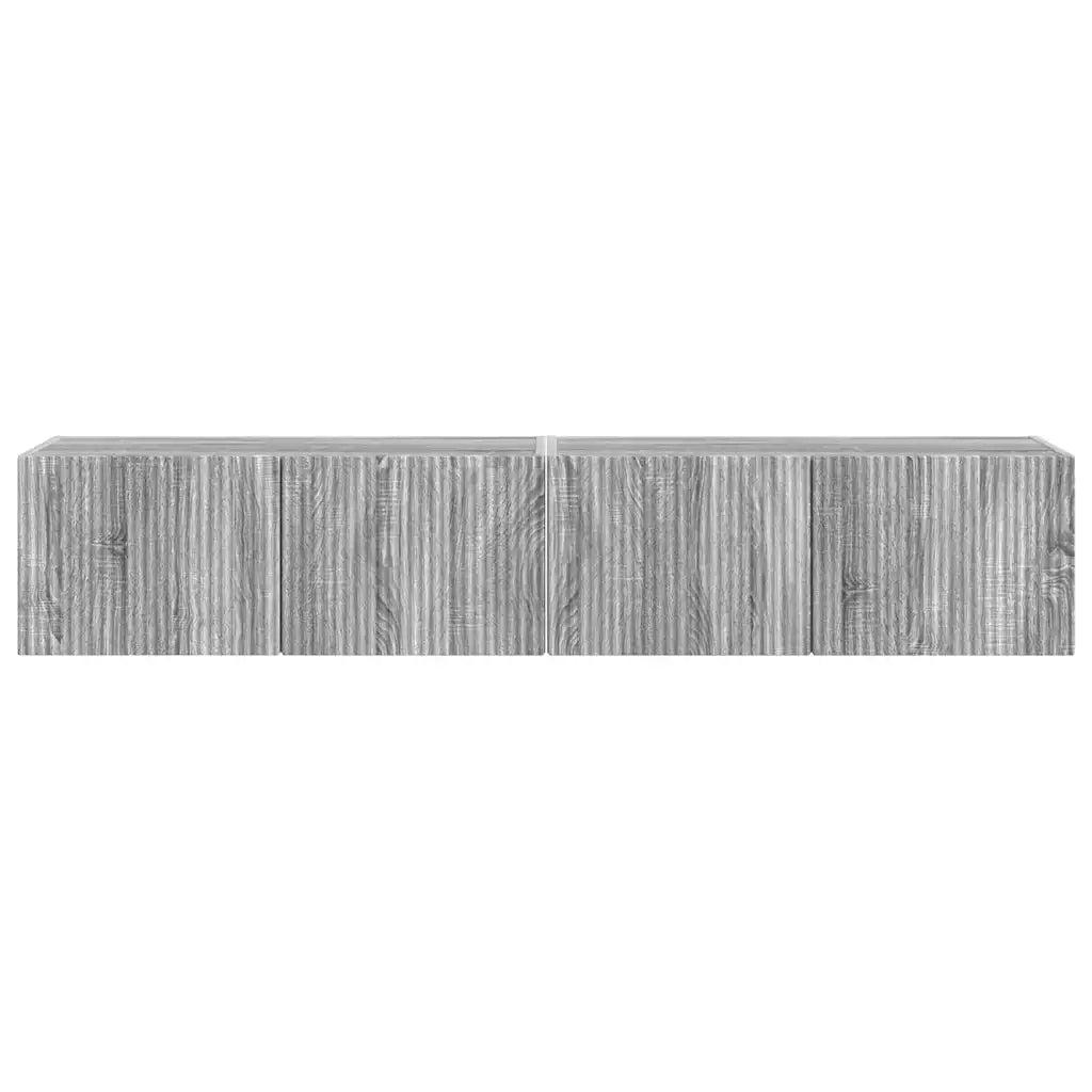 Mobile TV da parete 2 pcs Grigio Sonoma 78,5 x 31 x 29,5 cm 892222