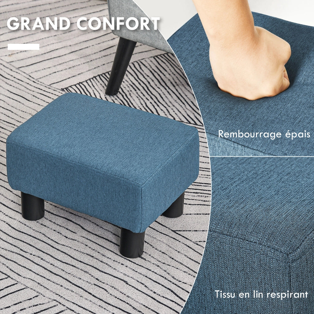 Pouf ¨C zephmum ¨C blu scuro 40x30x24 cm