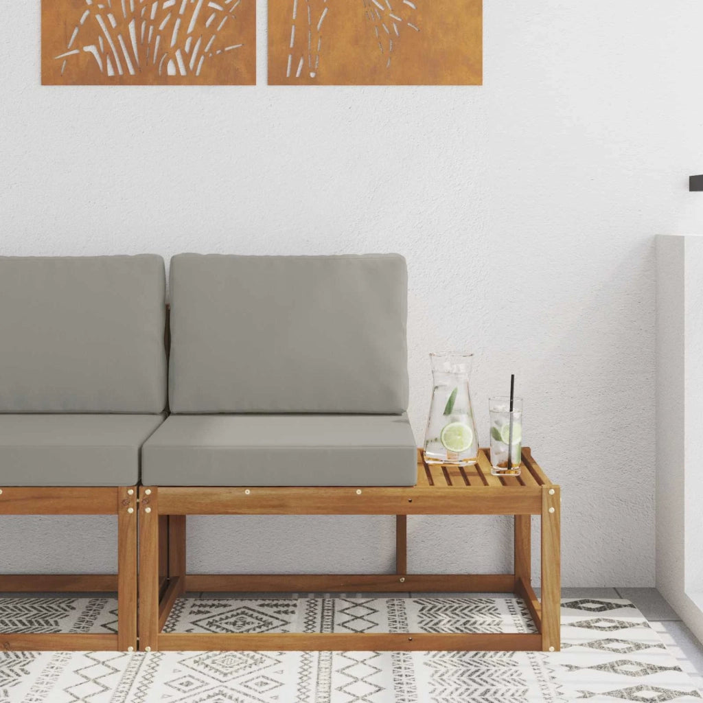 Divano da Esterno con cuscino-Divano da Giardino Naturale 91 x 63 x 73 cm 727431