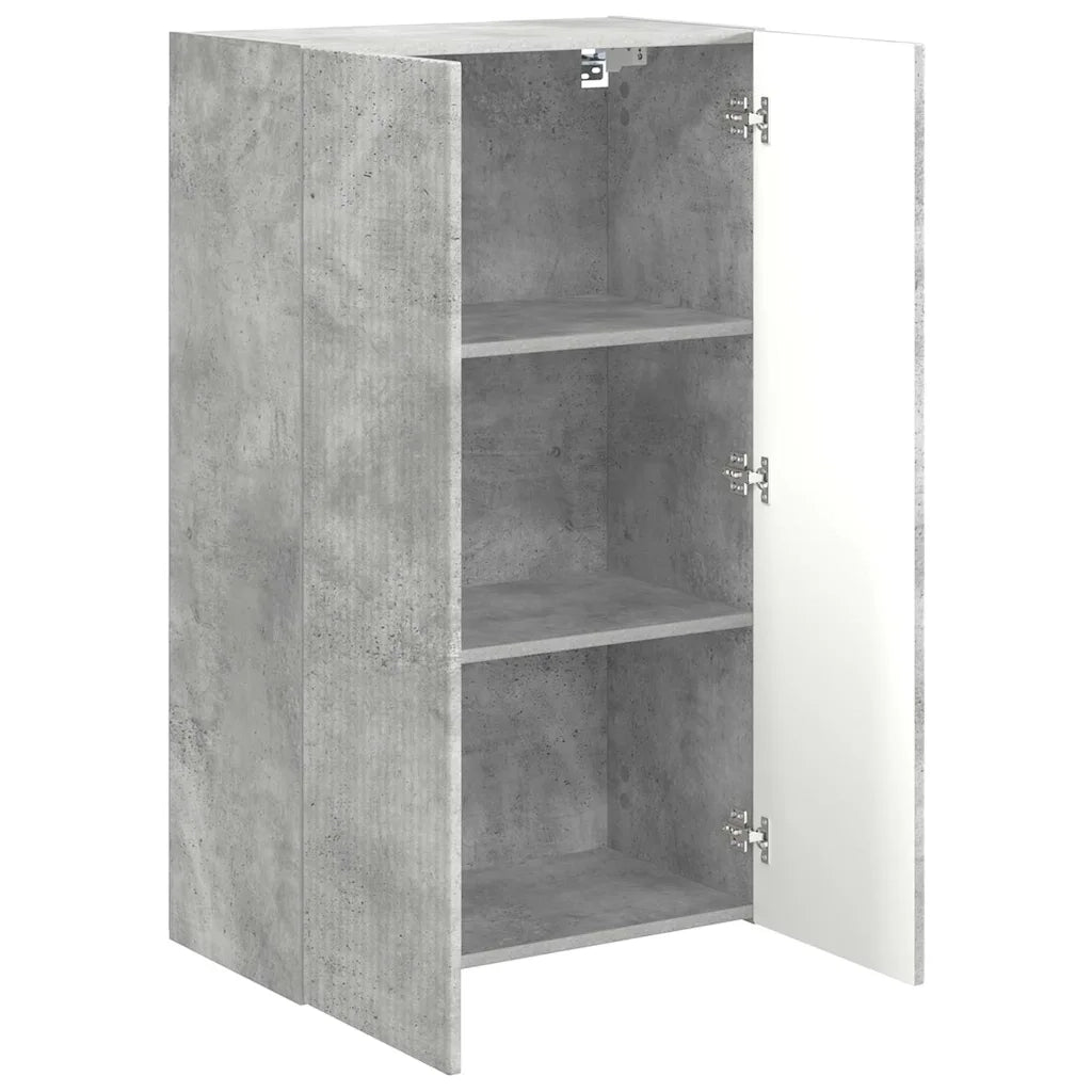 Mobile TV da parete-Mobile TV a Muro-Credenza TV Grigio cemento 59,5 x 31 x 100 cm