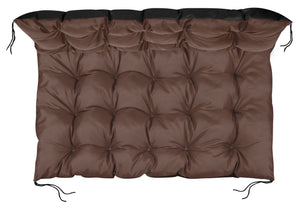 AIO FACTORY Set di cuscini da giardino impermeabili marroni 120x80 cm