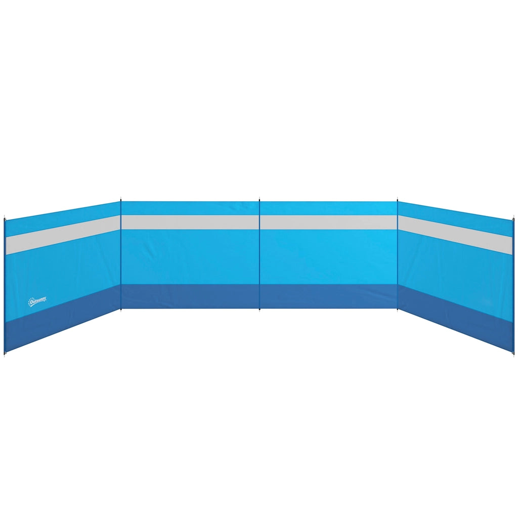 Paravent da giardino pieghevole ¨C zephmum ¨C blu 725x140 cm