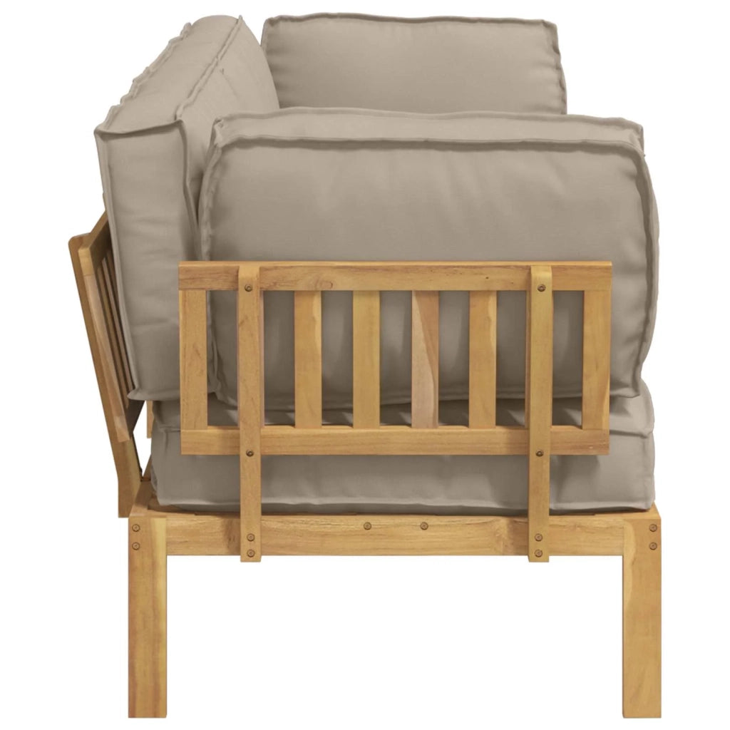 Set di divani con cuscino 2 pcs Talpa Legno di Acacia Massello 3418359