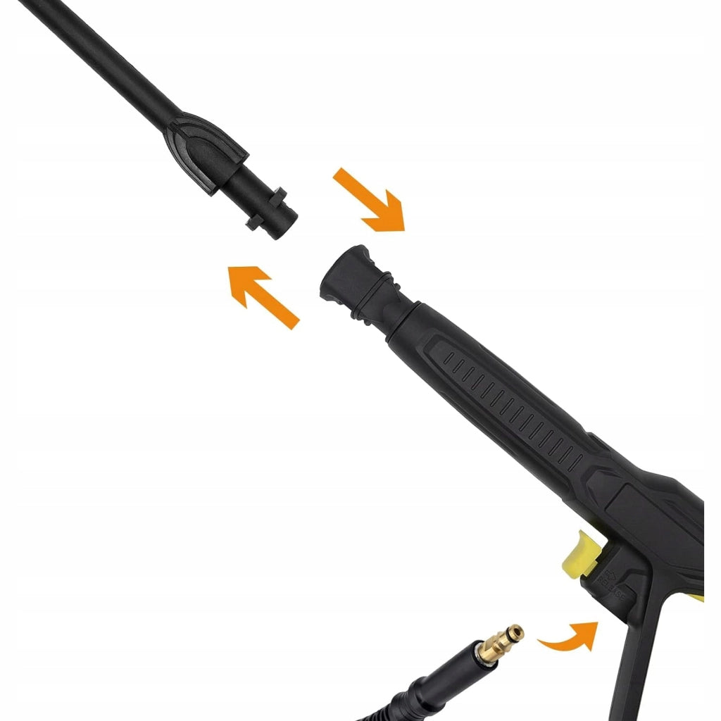 Set Pistola e Lancia Vario con Tubo Alta Pressione 8m – Compatibile con Idropulitrice Kärcher K2-K7 | Sistema Click