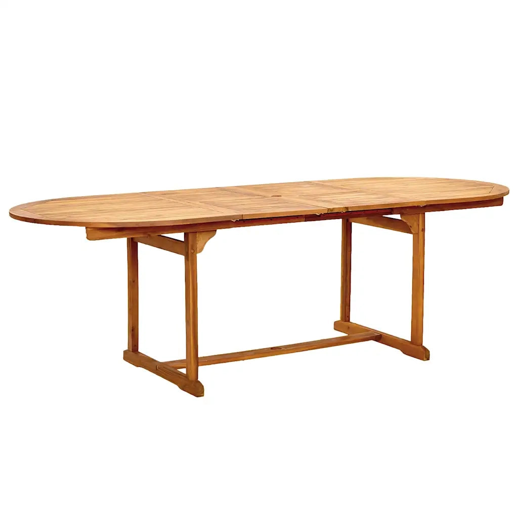 Set Pranzo da Giardino 7pz Legno Massello di Acacia e Textilene