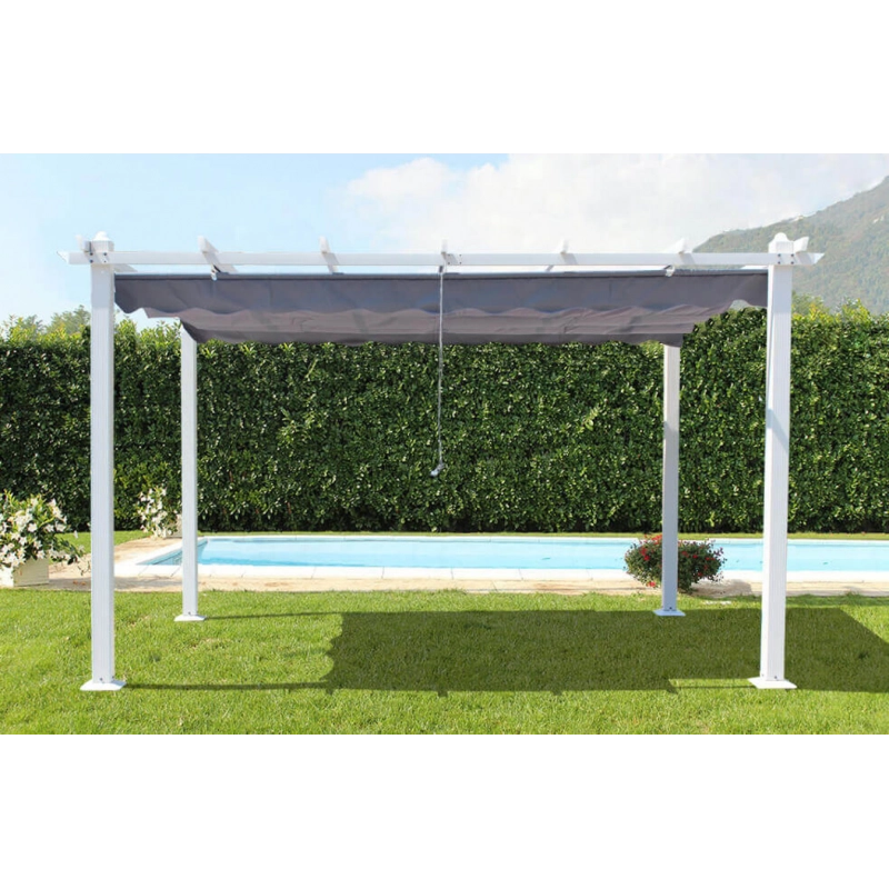 GAZEBO ASTORIA 3 X 3 TORTORA TELO GRIGIO